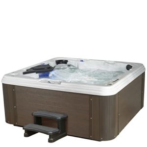 Essential-Hot-Tubs-Select-Series-40-Jet-6-Person-2023-Lounger-with-Adjustable-Massage-Features-240V-Grey-Sterling-Silver-0