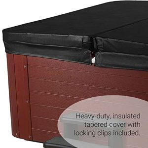 Essential-Hot-Tubs-Select-Series-40-Jet-6-Person-2023-Lounger-with-Adjustable-Massage-Features-240V-Redwood-Sterling-Silver-0-1