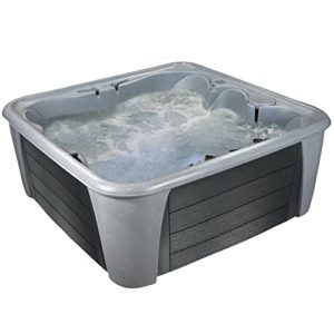 Essential-Hot-Tubs-Waterfront-EX-35-Jet-6-Person-Lounger-Spa-with-Massage-Features-240V-Gray-GraniteCharcoal-Gray-0