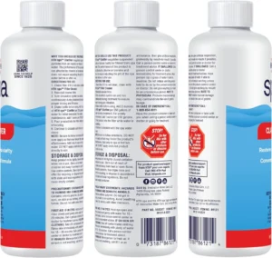 HTH Spa 86121 Clarifier, Concentrated Spa & Hot Tub Chemical for Crystal Clear Water, 16 oz