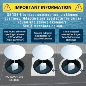 WaterGuru Sense S2 Smart Pool Monitor – Digital Pool & Spa Water Tester for Chlorine, pH, CYA & Alkalinity – Wi-Fi Enabled – Includes C5 Cassette, Float Ring & Batteries