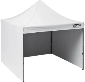 VEVOR 10x10 FT Pop up Canopy with Removable Sidewalls, Instant Canopies Portable Gazebo & Wheeled Bag, UV Resistant Waterproof, Enclosed Canopy Tent for Outdoor Events, Patio, Backyard, Party, Camping