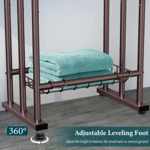 Kayfia 3 Tier Free Standing Towel Rack (Bronze)