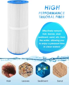 PACETAP Spa Filter Replacement for Pleatco PRB25-IN, 2 Pack Hot Tub Filter Compatible with Unicel C-4326, for Filbur FC-2375, for Pentair R173434, for Waterway 817-5000, for Dynamic RDC-25