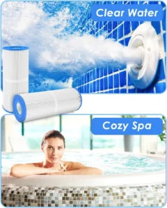 PACETAP Spa Filter Replacement for Pleatco PRB25-IN, 2 Pack Hot Tub Filter Compatible with Unicel C-4326, for Filbur FC-2375, for Pentair R173434, for Waterway 817-5000, for Dynamic RDC-25