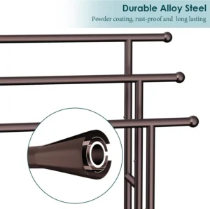 Kayfia 3 Tier Free Standing Towel Rack (Bronze)