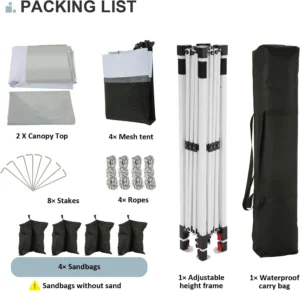 COBIZI 12x12 Pop up Gazebo on Clearance with Mosquito Netting,carpas para Patio Deals,Outdoor Canopy Tent with Portable Carrying Bag, Patio Gazebo for Garden Backyard, Lawn & Beach,Grey