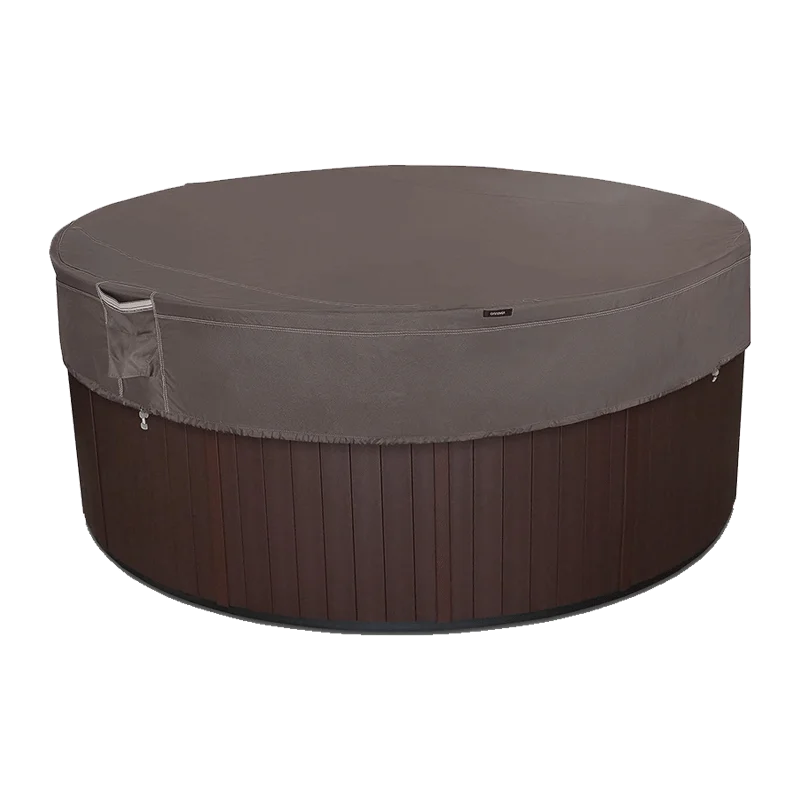 Classic Accessories Ravenna Water-Resistant Round Hot Tub Cover, 84 Inch